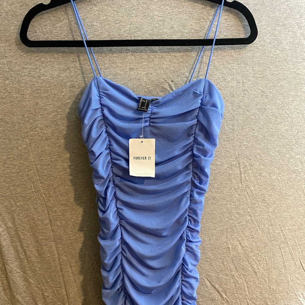 Forever 21 Blue cinched dress